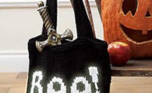 Halloween boo bag – Free Knitting Pattern