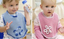 Two Cute Crochet Baby Bibs to Make