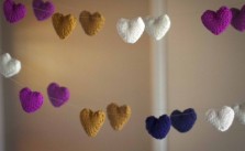 Knitted Heart Heart Garland