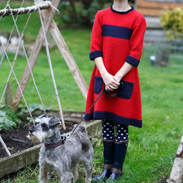 Lake Girls Dress Free Knitting Pattern
