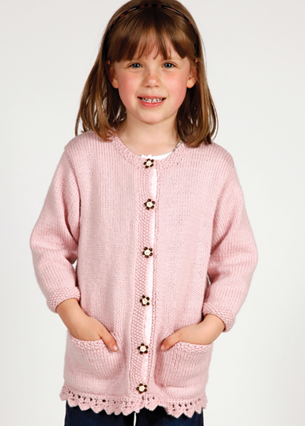 Marshmallow Girls Cardigan Pattern