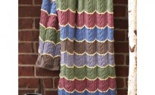 Cable Wave Blanket Free Knitting Pattern