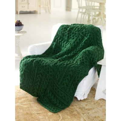 Cabled Cubed Throw - Free Knitting Pattern