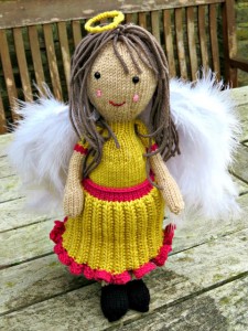 Christmas Tree Angel free knitting pattern