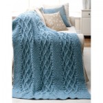 Cushy Cables Afghan Free Knitting Pattern