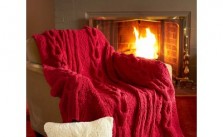 Horseshoe Cable Blanket and Pillow