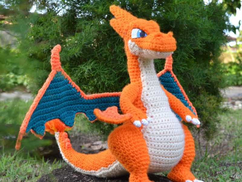 Mega Charizard Y – Free Dragon Amigurumi Pattern