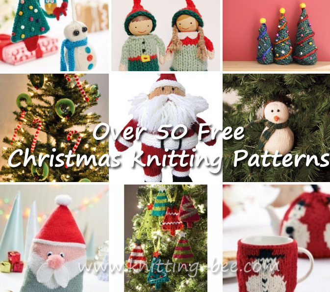 Over 50 Free Knitted Christmas Knitting Patterns