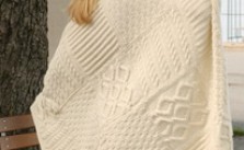 Warm Hug Cabled Blanket Free Knitting Pattern