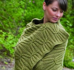cable and quilt free blanket knitting pattern
