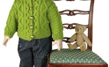 Knitted Doll Aran Cardigan – Free Pattern