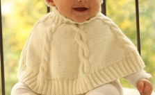 Baby Poncho, Hat and Socks Free Knitting Pattern in Extra Fine Merino
