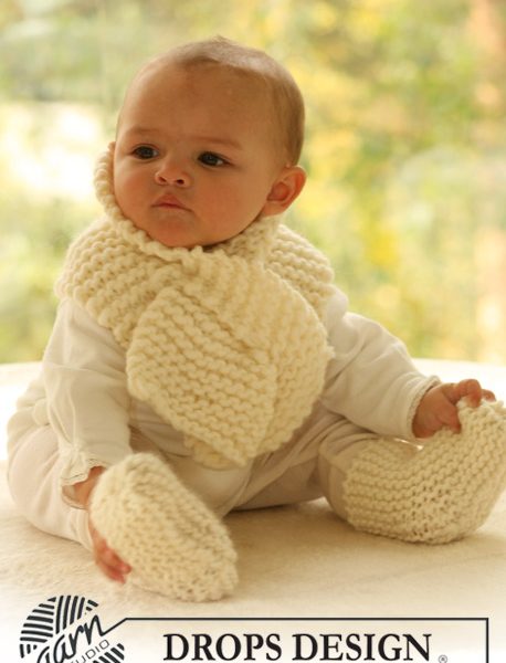 Baby Scarf and Socks Free Knitting Pattern