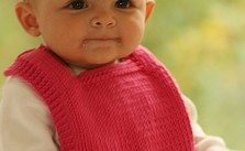 Basic Bib Free Knitting Pattern