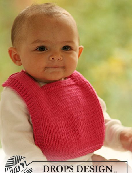 Basic Bib Free Knitting Pattern