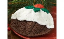 Christmas Pudding Dishcloth