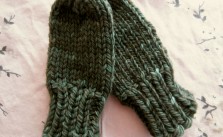 Chunky Baby Mittens with No Thumb Free Knitting Pattern