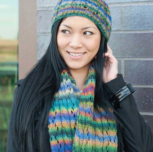 Estelle Woodrow Lace & Cable Hat & Scarf Set