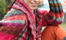 Noro Kureyon Cabled Shrug Free Knitting Pattern