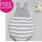 Romper suit free baby knitting pattern
