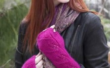 Three Leaf Mitts – Free Knitting Pattern