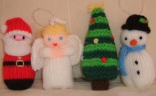 Free Christmas Knitting Patterns – Santa, Angel, Snowman and Tree