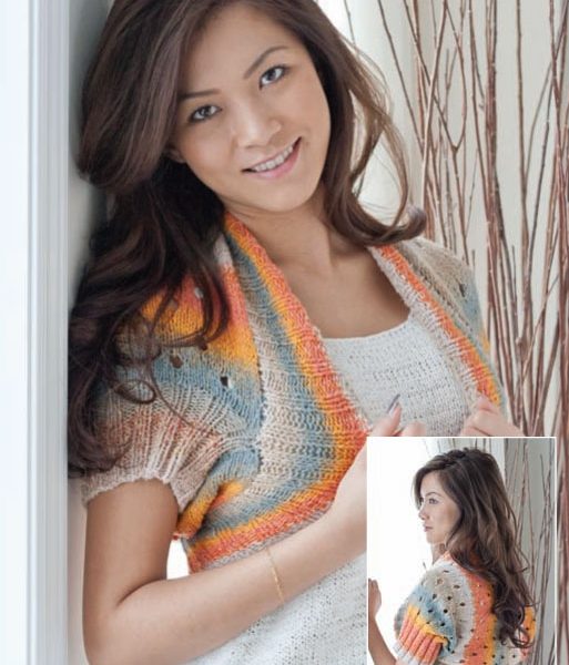 Sakura Shrug – free Knitting pattern