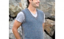 Skacel Classic Checked Vest – Free knitting Pattern
