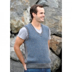 mens vest free knitting pattern