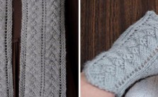 Pyramid Lace Scarf and Mitts