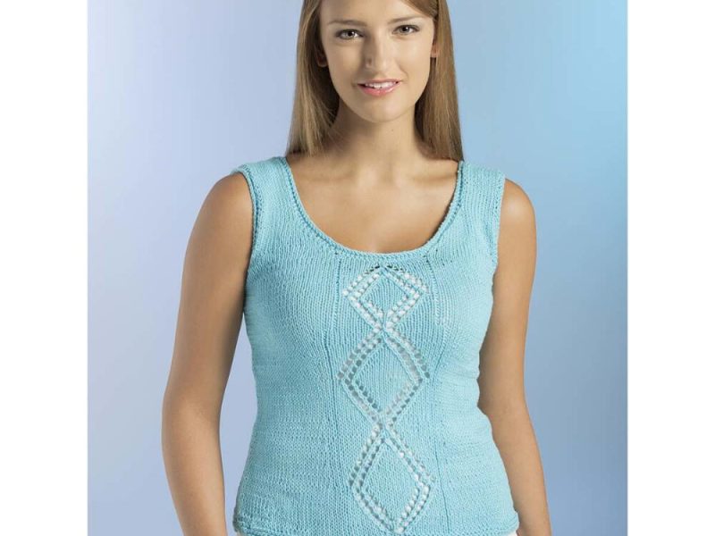 Blue Skies Tank Free Knitting Pattern