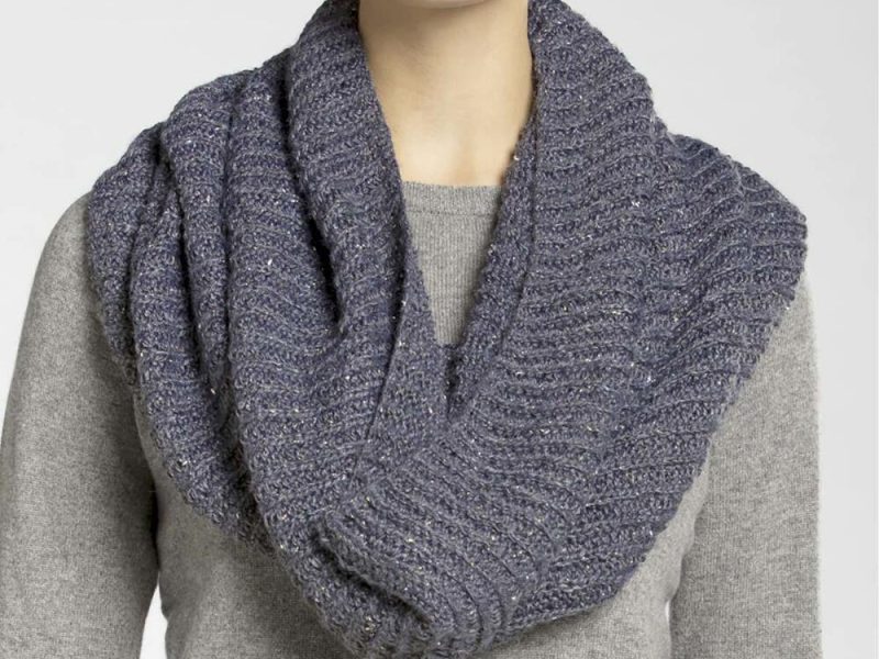 Broadway Brioche Knit Cowl Free Pattern