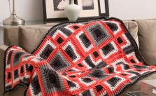 Dynamic Squares Throw – Free Crochet Blanket Pattern