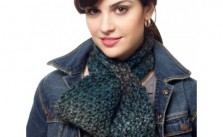 Keyhole Scarf Free Knitting Pattern