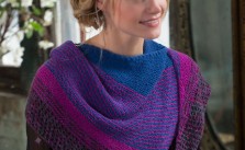 Modern Stripe Shawl Free Knitting Pattern