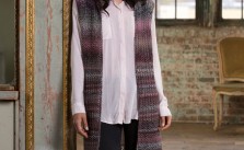 Top-Down Long Vest Free Knitting Pattern