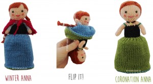 Anna Frozen Flip Doll Free Knitting Pattern