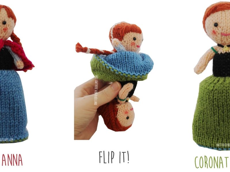 Anna Frozen Flip Doll Free Knitting Pattern