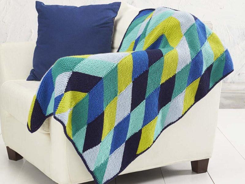 Dappled Skies Throw Free Knitting Pattern