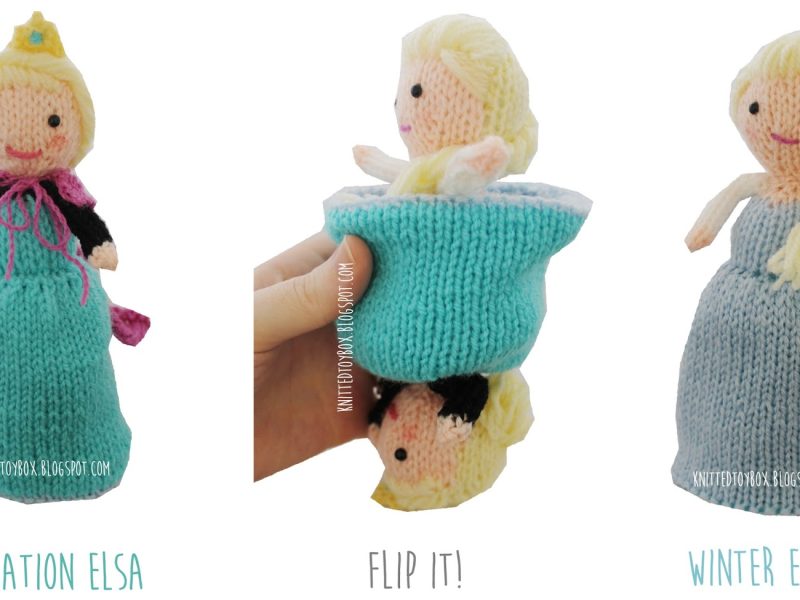 Elsa Frozen Flip Doll Free Knitting Pattern