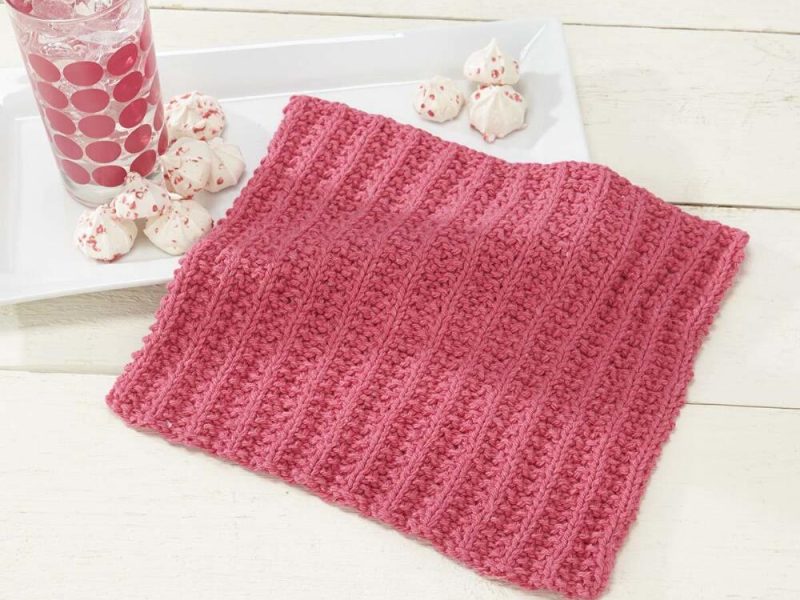 Simple Sorbet Dishcloth Free Knitting Pattern