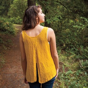 Split Back Tank Free Knitting Pattern