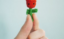 Tiny Rose Free Knitting Pattern