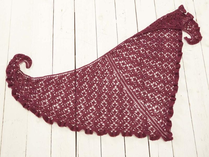 Valentino Shawlette Free Knitting Pattern