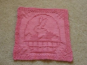 easter dishcloth knit