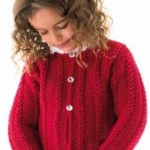 Cardigan with Mock Cable Patterning Free Knitting