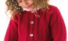 Cardigan with Mock Cable Patterning Free Knitting