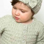 Cream Cardigan & Hat Free Knitting Pattern