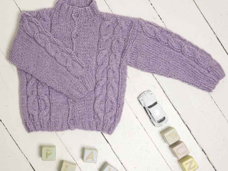 Cabled Cardigan Free Knitting Pattern