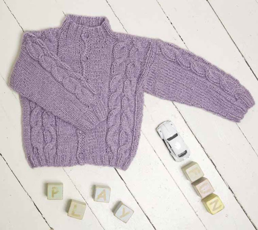 Cabled Cardigan Free Knitting Pattern